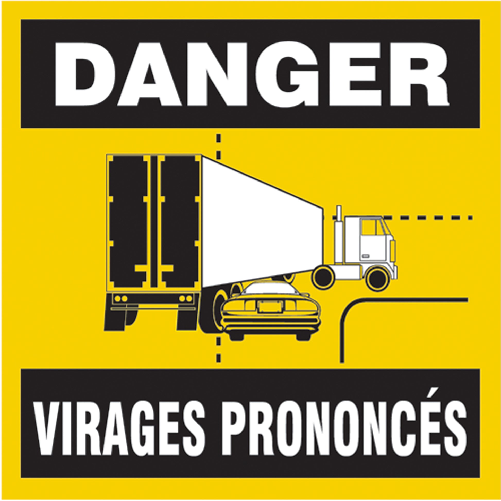 Accuform Signs French Traffic Sign, Aluminum, 18" W x 18" H