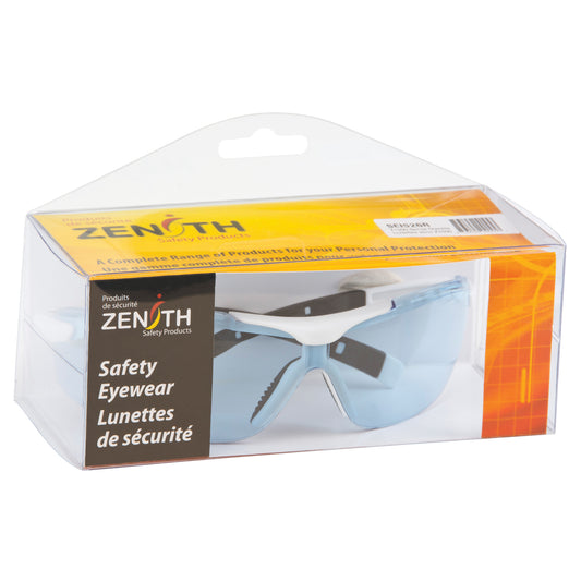 Zenith Safety Products Z1500 Series Safety Glasses, Blue Lens, Anti-Scratch, Meets/Exceeds CSA Z94.3