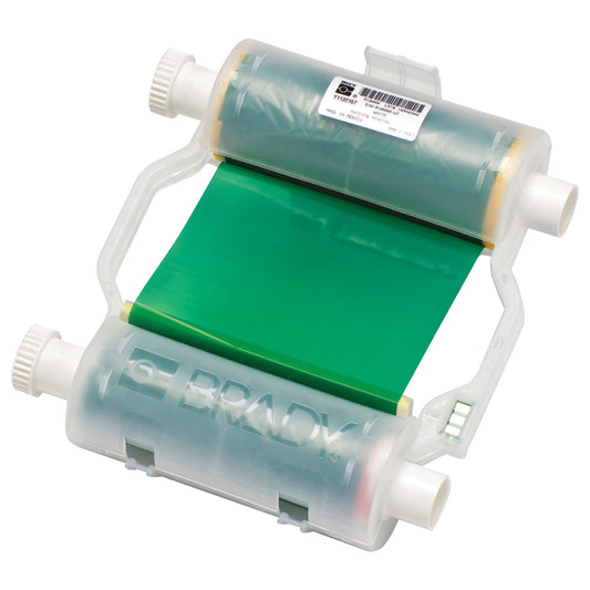 Brady B30 Series R10000 Printer Ribbon, 4.33" x 200', Green