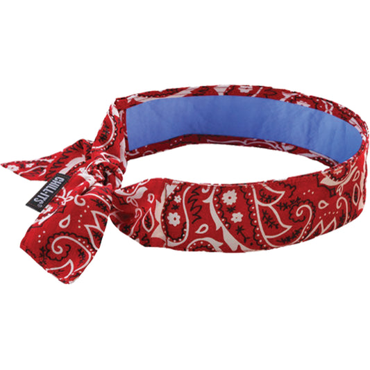 Ergodyne Chill-Its® 6700CT Cooling Bandanas, Red
