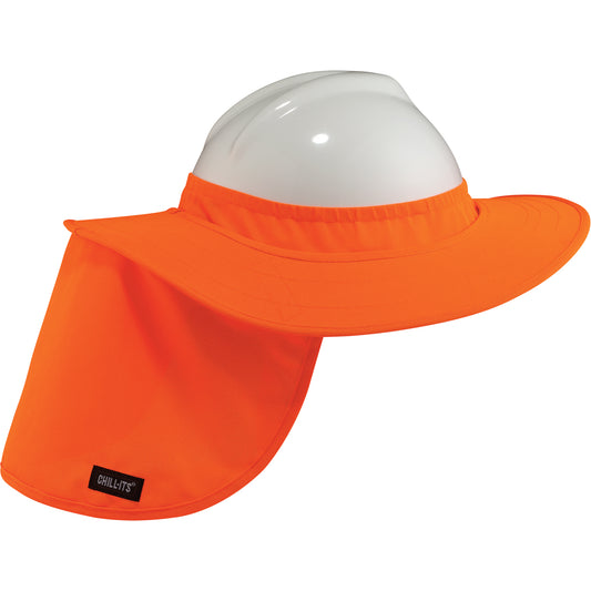 Ergodyne Chill-Its® 6660 Hard Hat Brims, Hi-Vis Orange