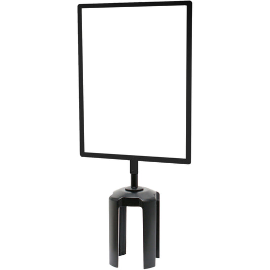 Tensator Tensabarrier® Sign Frame with Adapter, Black