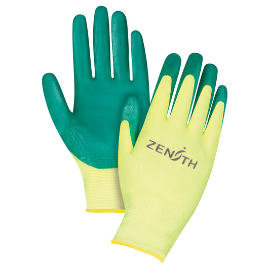 Zenith Safety Products ZX-3 Premium Gloves, 11/2X-Large, Nitrile Coating, 15 Gauge, Nylon Shell