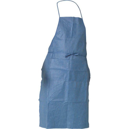 Ansell KleenGuard™ Denim Apron, SMS, Blue, 28" W x 40" L