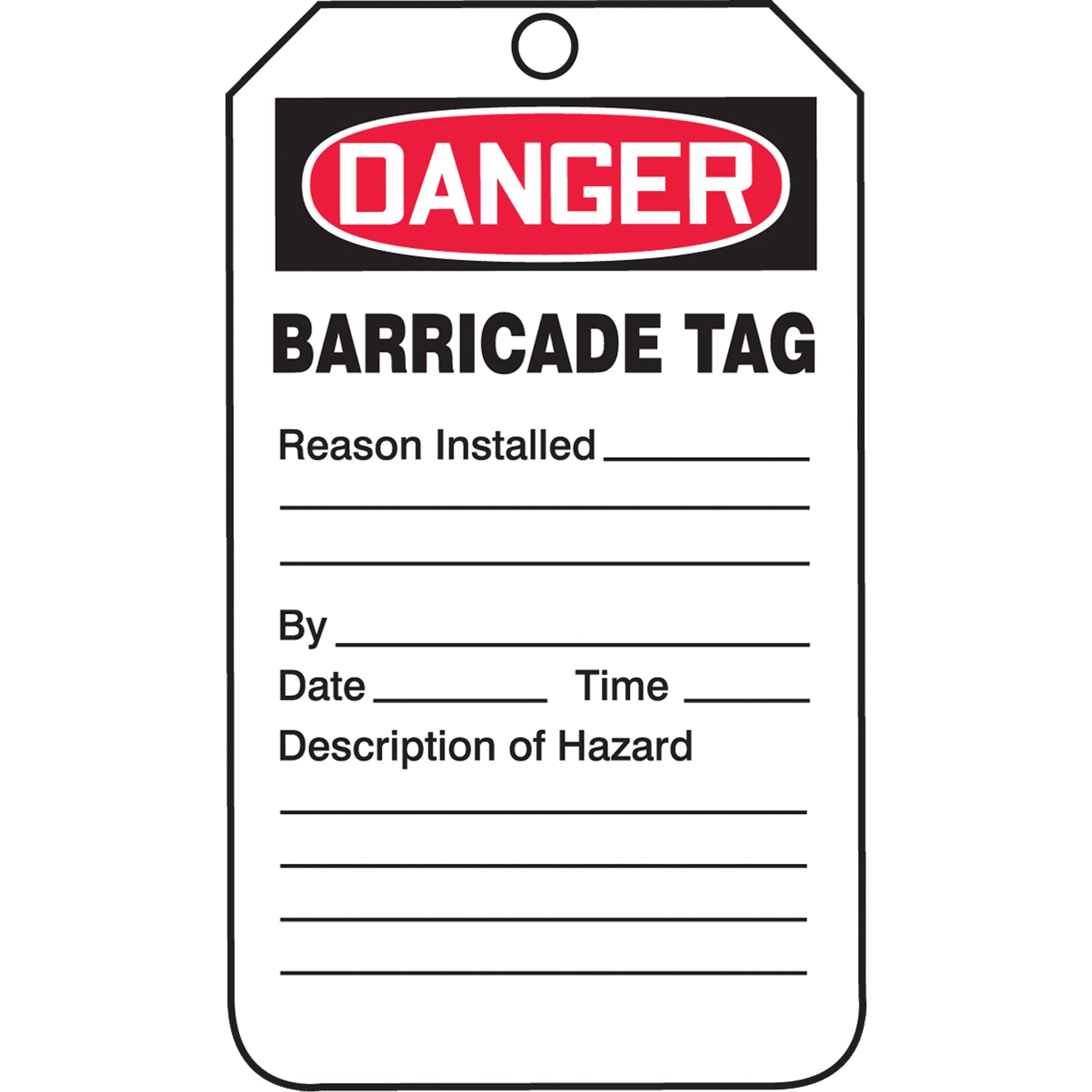 Accuform Signs Safety Tags, Plastic, 3-1/4" W x 5-3/4" H, English
