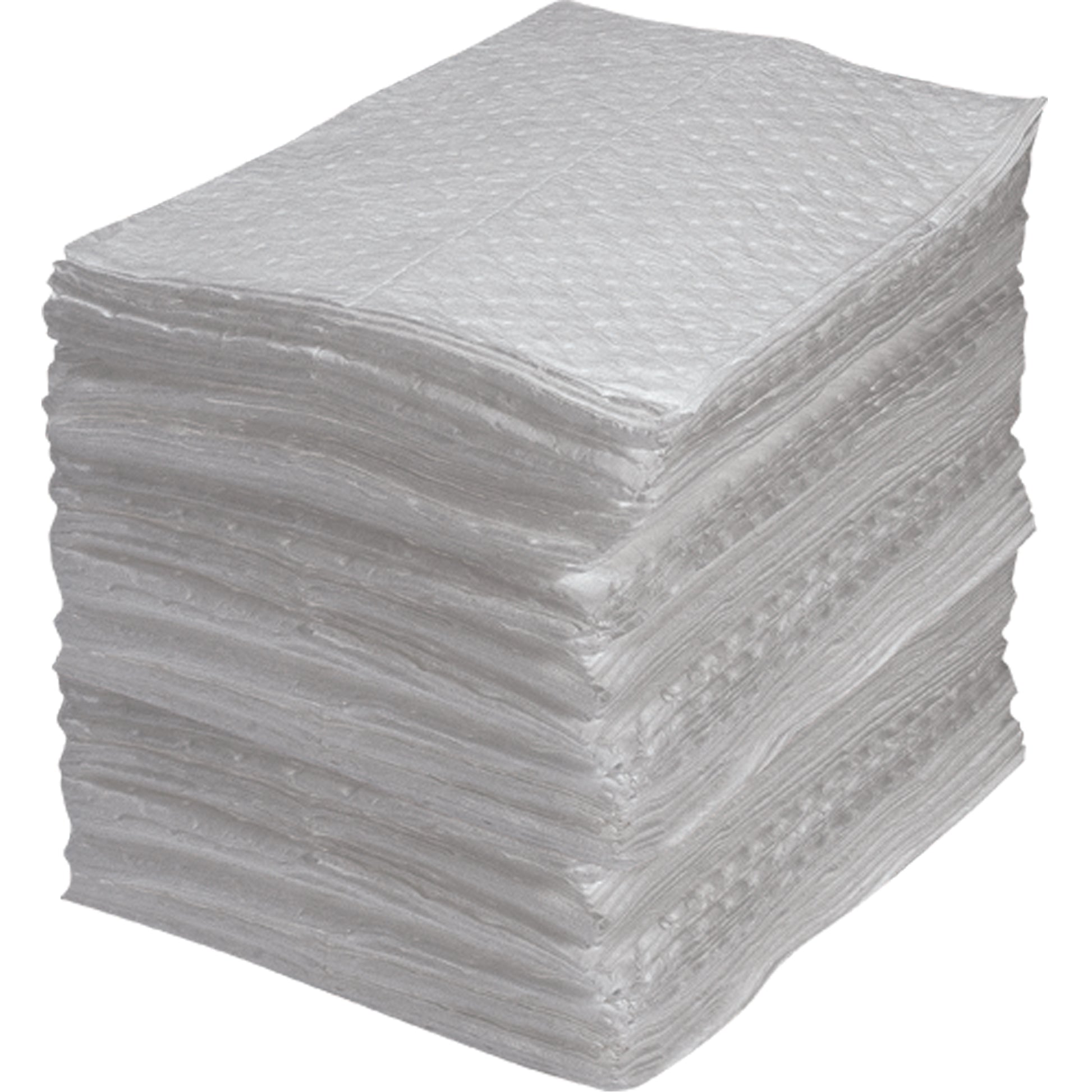 Zenith Safety Products Industrial-Grade Fine Fibre Sorbent Pads, Oil Only, 15" x 17", 40 gal. Absorbancy