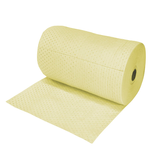 Zenith Safety Products Industrial-Grade Fine Fibre Sorbent Rolls, Heavyweight, 150' L x 30" W, 70 gal. Absorbancy