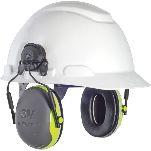 3M Peltor™ X Series Earmuffs, Cap Mount, 25 NRR dB