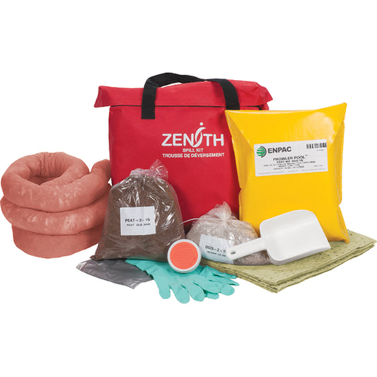Zenith Safety Products Western Canada Spill Kit, Hazmat, Bag, 17 US gal. Absorbancy