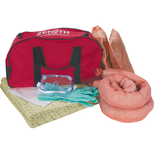 Zenith Safety Products Vehicle Spill Kit, Hazmat, Bag, 10 US gal. Absorbancy