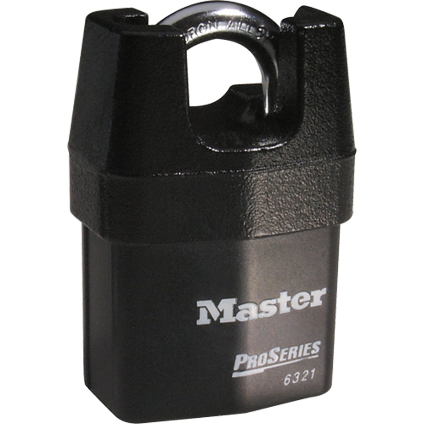 Master Lock Shrouded Padlocks, Keyed Different, Laminated Steel, 2-3/8" Width