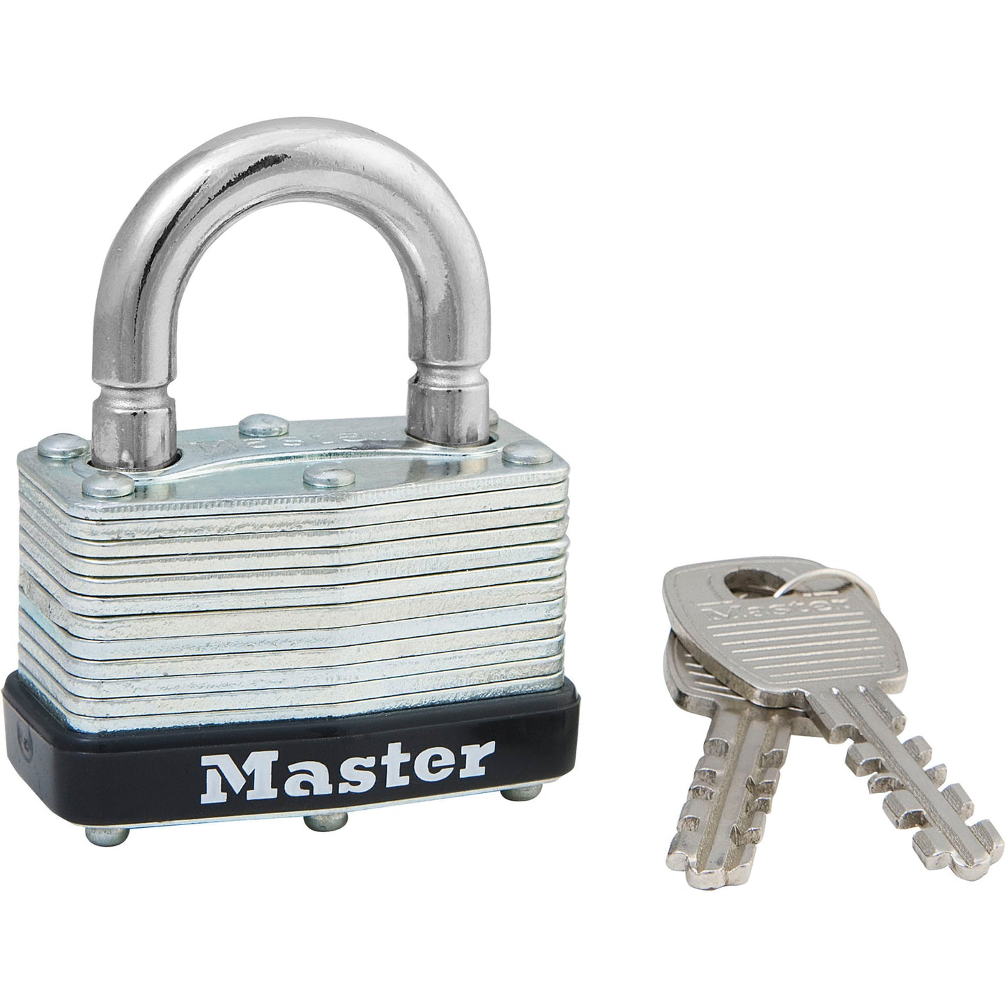 Master Lock Economy Warded Padlocks, Keyed Alike, Laminated Steel, 1-3/4" Width
