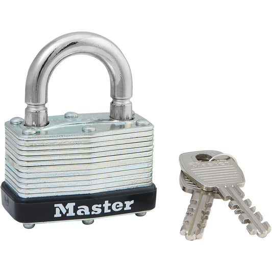 Master Lock Economy Warded Padlocks, Keyed Alike, Laminated Steel, 1-3/4" Width