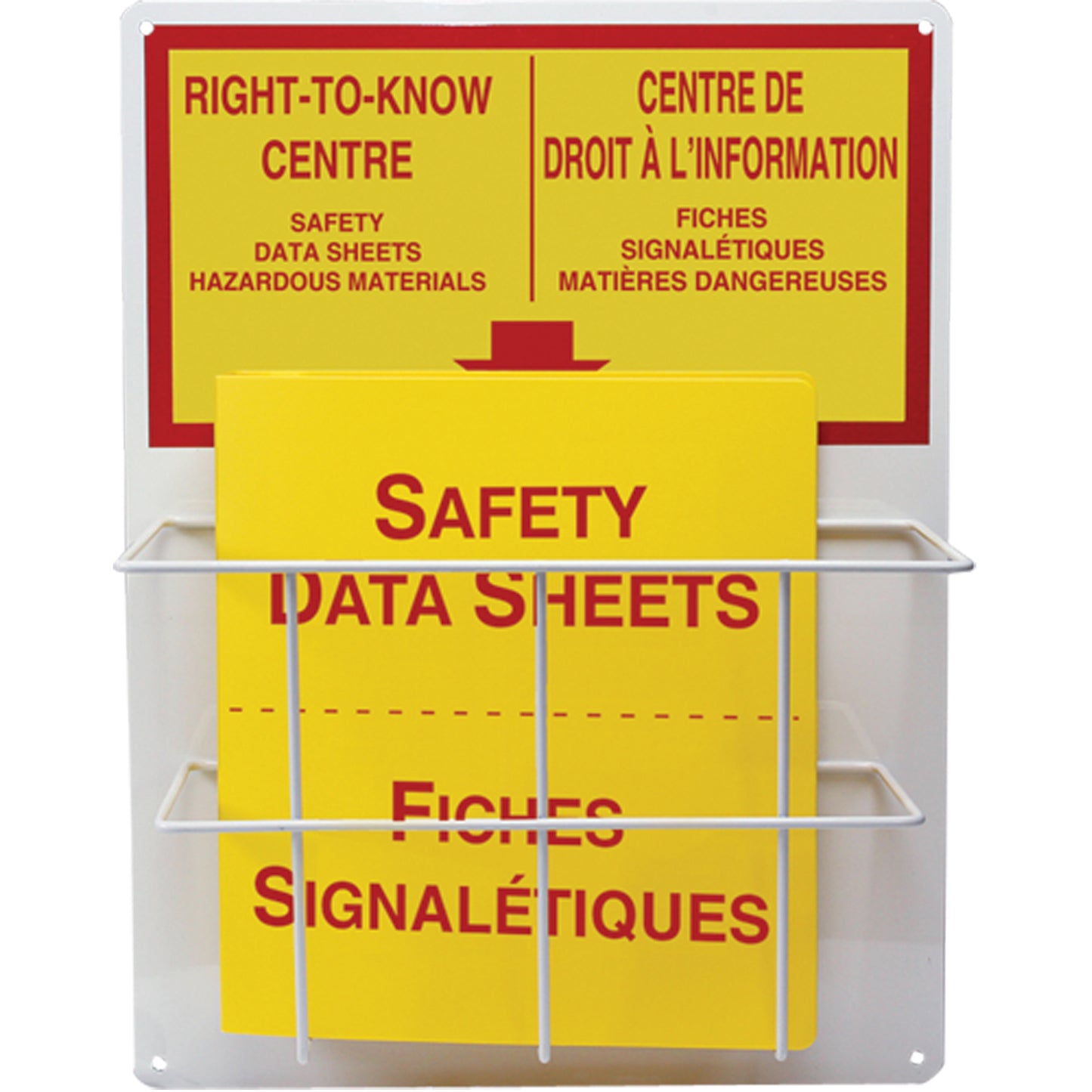 Accuform Signs Basket Style Centre Boards, English & French, Binders Included