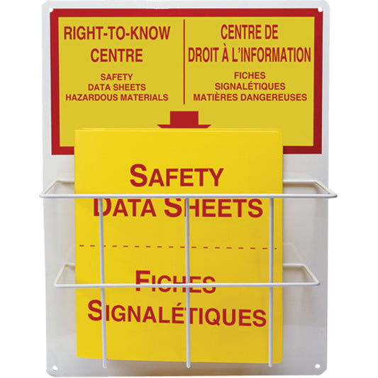 Accuform Signs Basket Style Centre Boards, English & French, Binders Included
