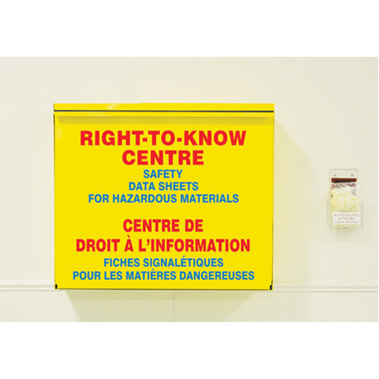 Accuform Signs Storage Cabinets, English & French, Binders Included