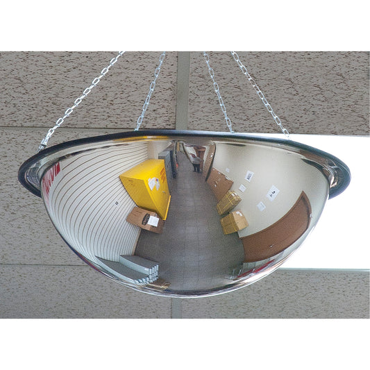 Zenith Safety Products 360° Dome Mirror, Full Dome, Open Top, 24" Diameter