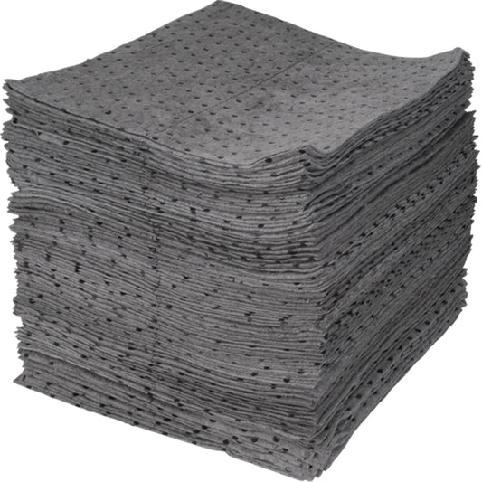 Zenith Safety Products Bonded Sorbent Pads, Universal, 15" x 17", 30 gal. Absorbancy