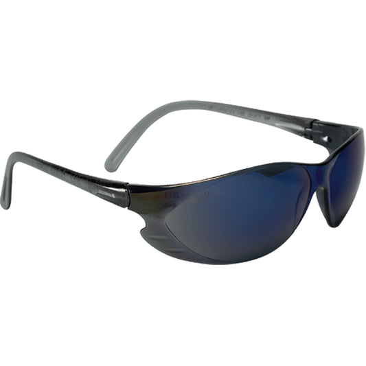  Blue Mirror Safety Glasses, Blue/Mirror Lens, Anti-Scratch, Meets/Exceeds CSA Z94.3
