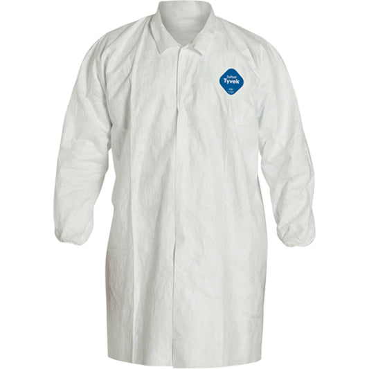 Dupont Personal Protection Lab Coat, Tyvek® 400, White, 2X-Large