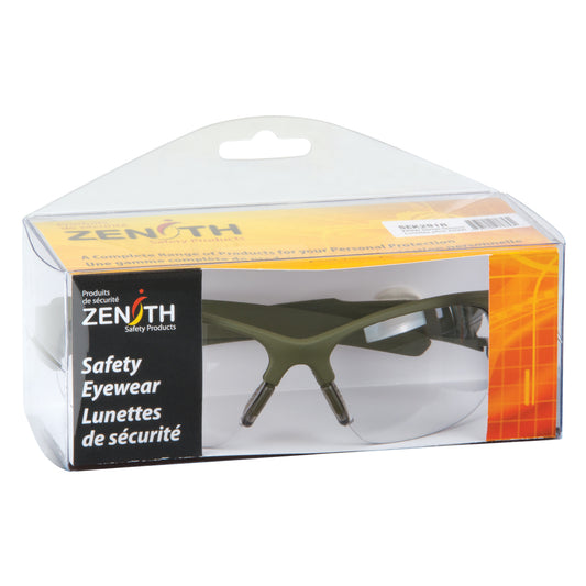 Zenith Safety Products Z2000 Series Safety Glasses, Clear Lens, Anti-Scratch, Meets/Exceeds CSA Z94.3
