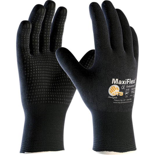 Protective Industrial Products ATG MaxiFlex® EnduranceTM 34-8745 Gloves, 8/Medium, Foam Nitrile Coating, 15 Gauge, Nylon Shell