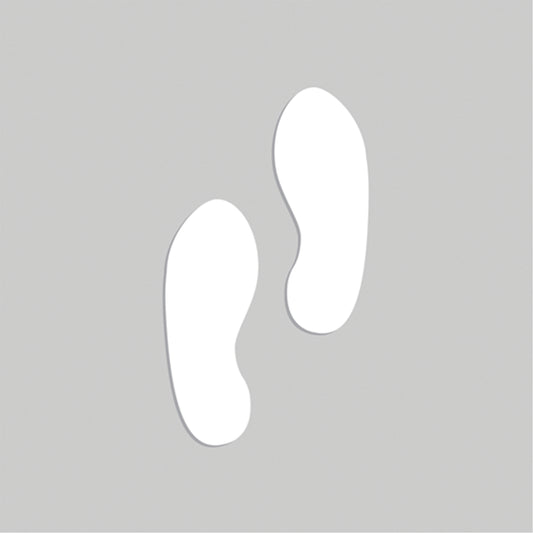 Accuform Signs Floor Marking Stencils - Footprints, Pictogram, 20" x 20"