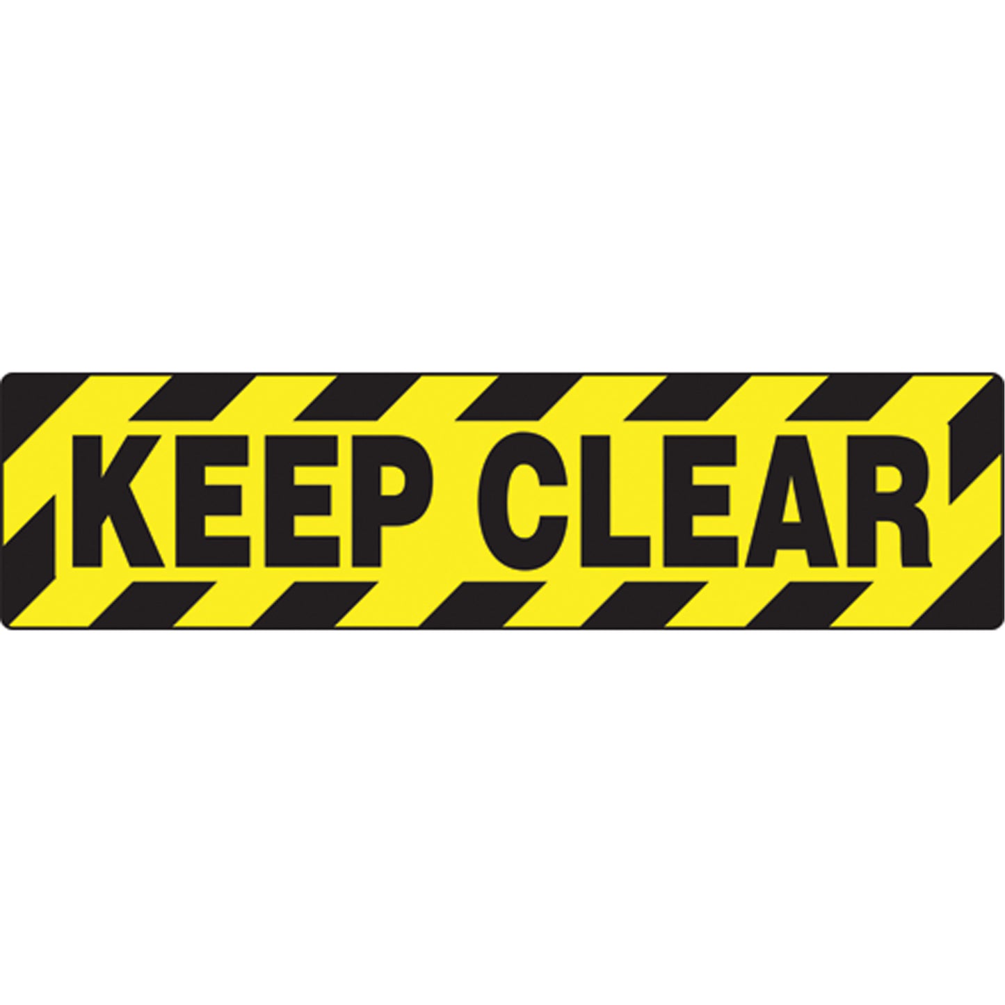 Accuform Signs "Keep Clear" Skid-Gard™ Floor Sign, Adhesive, English