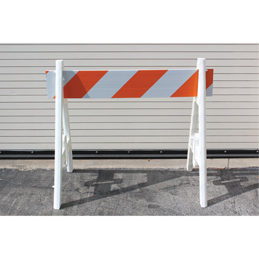 Accuform Signs Barricades, A-Frame, 96" L x 40" H, Orange/White