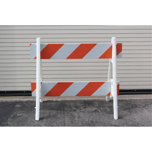 Accuform Signs Barricades, A-Frame, 72" L x 40" H, Orange/White