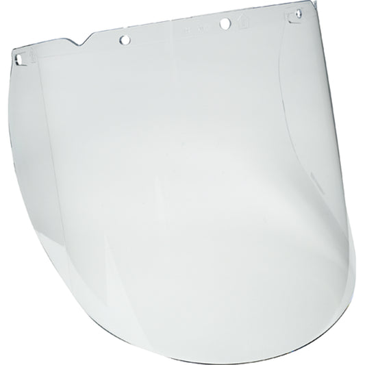 MSA V-Gard® Visor for Chemical and Splash Applications, Propionate, Clear Tint