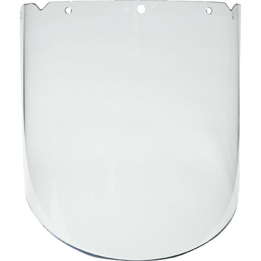 MSA V-Gard® Visor for Heavy Duty General Purpose Applications, Polycarbonate, Clear Tint