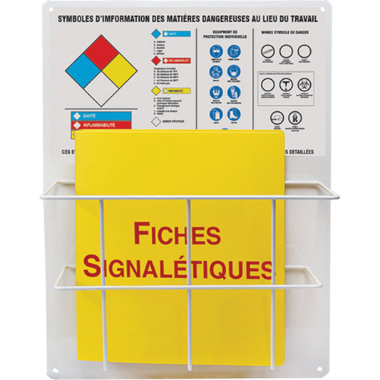Accuform Signs Haz-Mat Basket Style Centre Boards, French, Binders Included