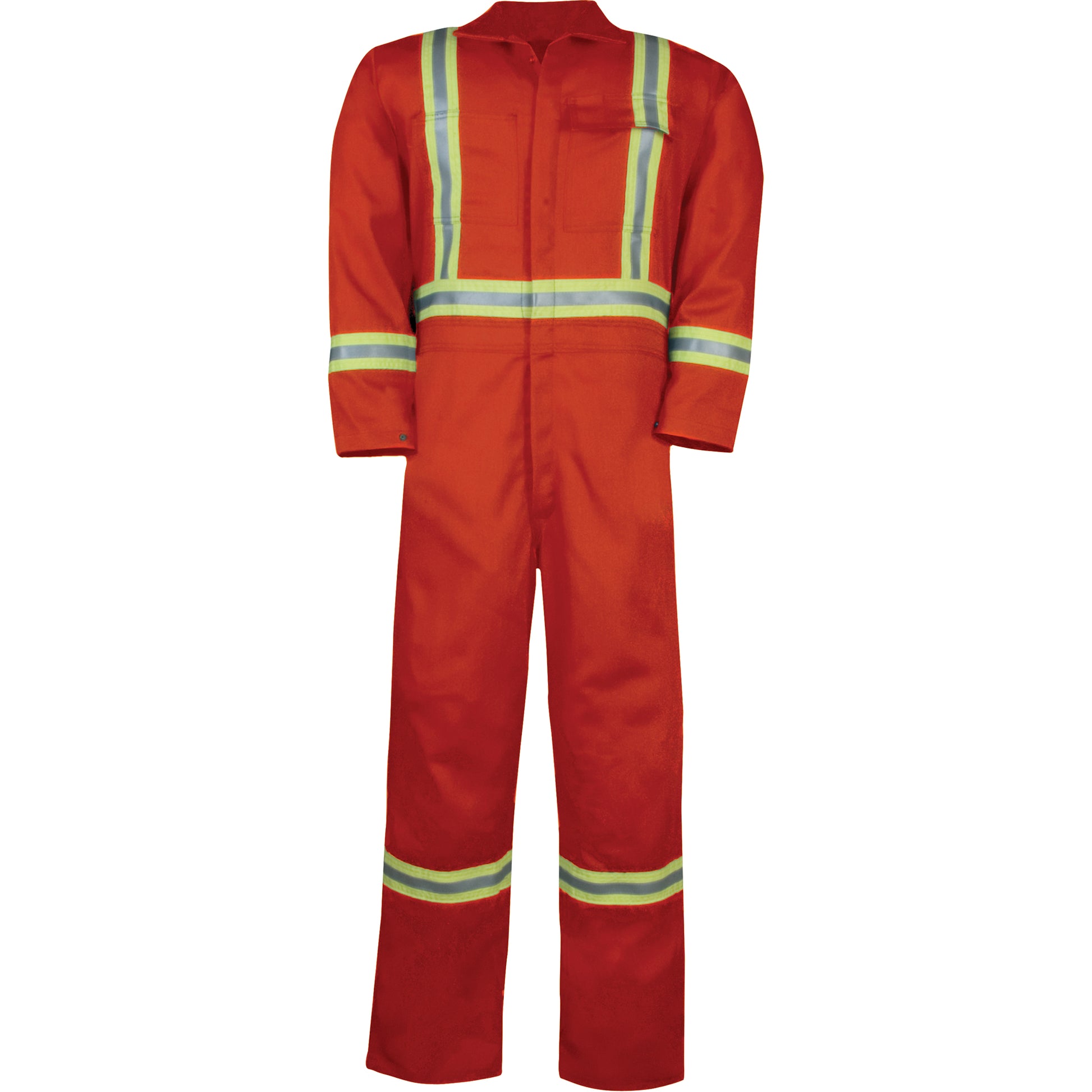 Big Bill Unlined Hi-Vis Coveralls, Size Large, Orange