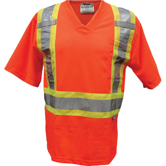 Viking Mesh Safety T-Shirt, Polyester, X-Large, Orange