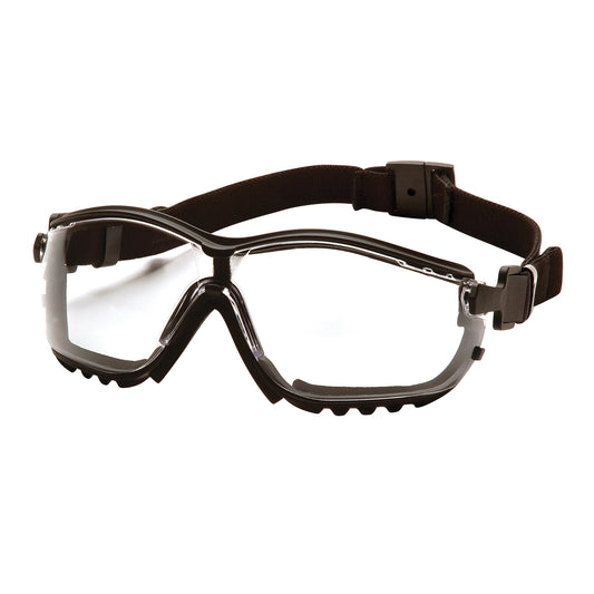 Pyramex V2G® Sealed Safety Glasses, Clear Lens, Anti-Scratch, ANSI Z87+