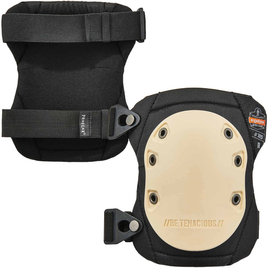 Ergodyne ProFlex 325 Non-Marring Knee Pads, Buckle Style, Rubber Caps, Foam Pads