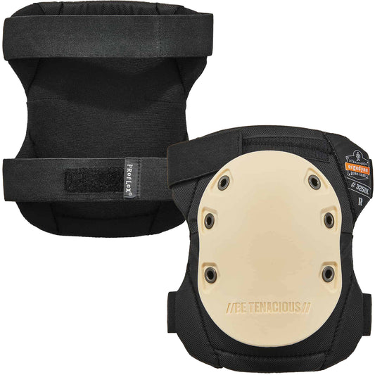 Ergodyne ProFlex 325HL Non-Marring Knee Pads, Hook and Loop Style, Rubber Caps, Foam Pads