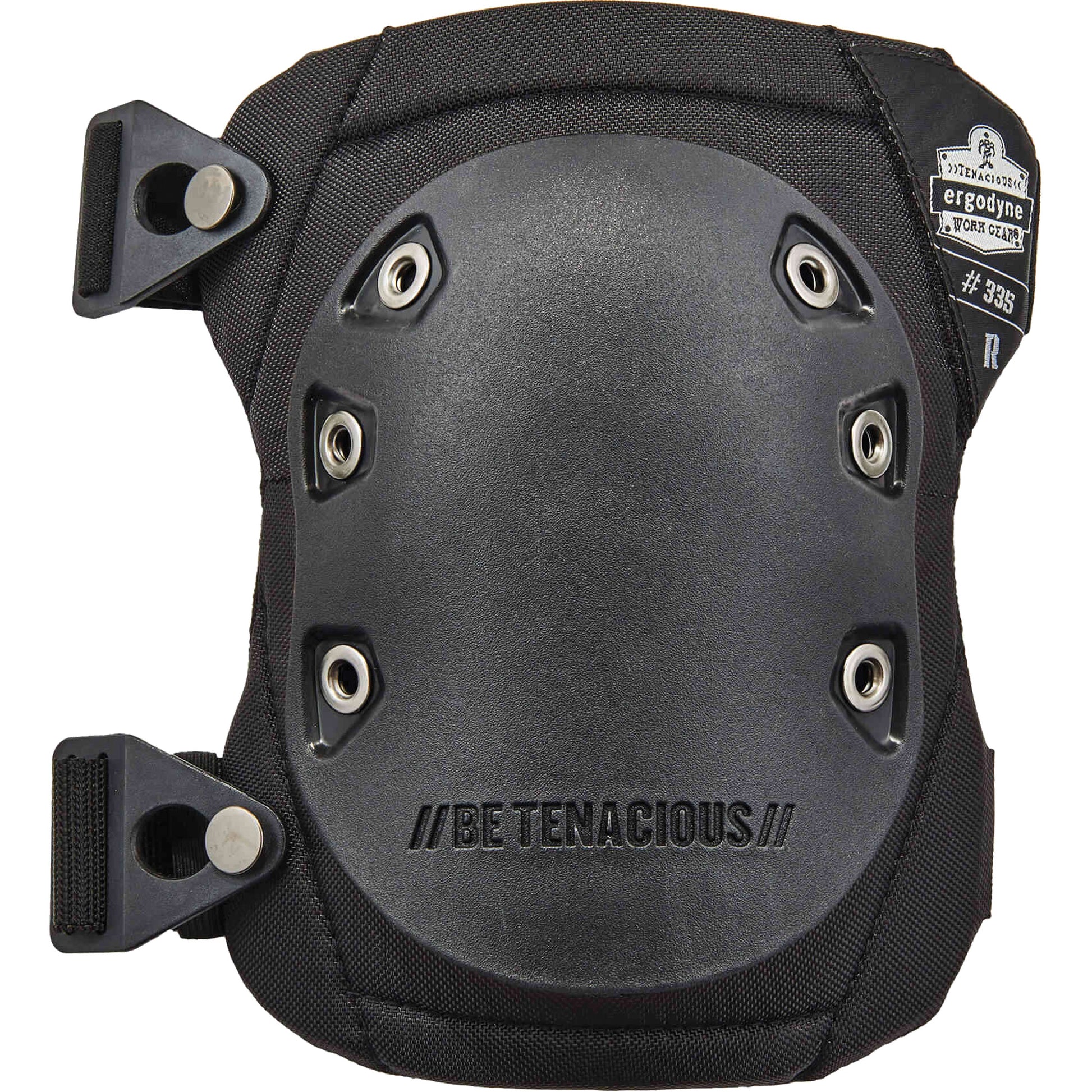 Ergodyne Proflex® 335 Slip Resistant Cap Knee Pad, Buckle Style, Rubber Caps, Foam Pads
