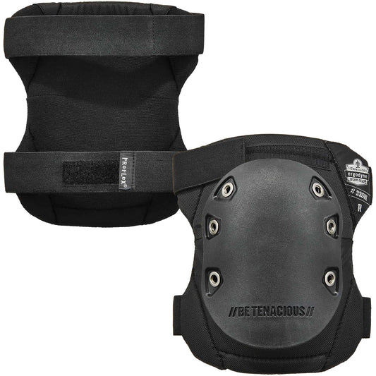Ergodyne Proflex® 335HL Slip Resistant Cap Knee Pad, Hook and Loop Style, Rubber Caps, Foam Pads