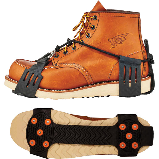 Ergodyne Trex 6310 Adjustable Slip-On Ice Cleats, Carbon Steel, Stud Traction, Large