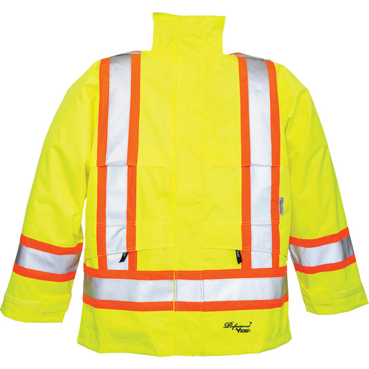 Viking Professional Professional® Journeyman® 300D Jackets, Polyester, Large, High Visibility Lime-Yellow