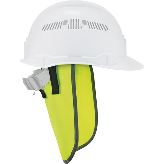 Ergodyne GloWear 8006 Hardhat Neck Shade, High-Visibility Lime Green