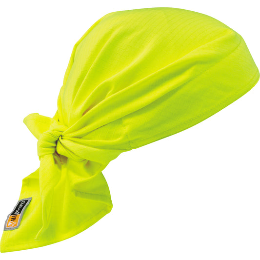 Ergodyne Chill-Its® 6710FR FR Cooling Triangle Hat, High Visibility Lime-Yellow