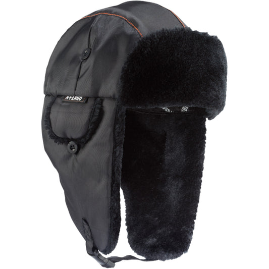 Ergodyne N-Ferno® 6802 Classic Trapper Hat, Synthetic Fur Lining, Large/X-Large, Black