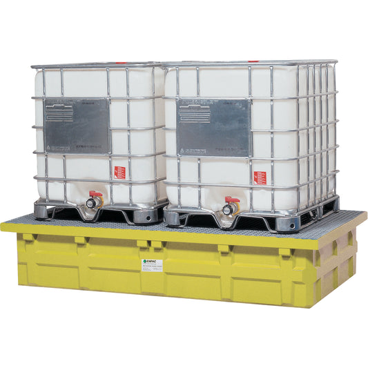 Enpac Double IBC Low-Top Without Drain, 385 US gal. Spill Capacity, 110" x 55" x 20"
