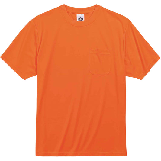 Ergodyne GloWear 8089 Non-Certified T-Shirt, Polyester, Small, High Visibility Orange