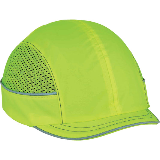 Ergodyne Skullerz® 8950 Micro Brim Bump Cap, High Visibility Lime Green