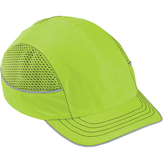 Ergodyne Skullerz® 8950 Short Brim Bump Cap, High Visibility Lime Green