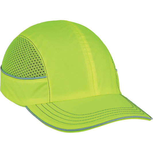 Ergodyne Skullerz® 8950 Long Brim Bump Cap, High Visibility Lime Green